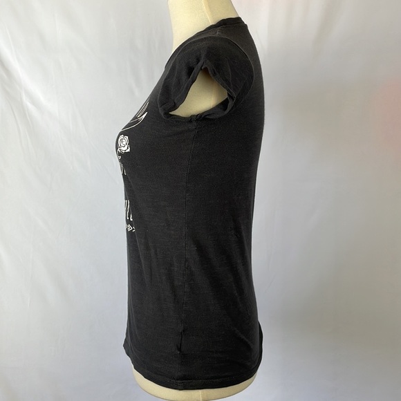 Billabong Charcoal Gray Graphic Tee "Ride the Wind Thrills and Chills" -Small Jr - Picture 5 of 11